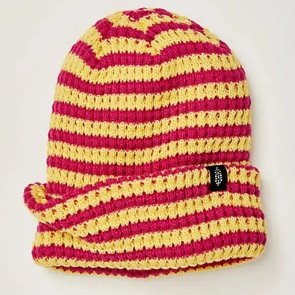 Free People Stripe it Up Cool Down Beanie - Picture 2 of 5